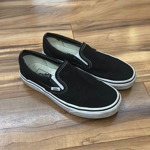 Black slip on vans